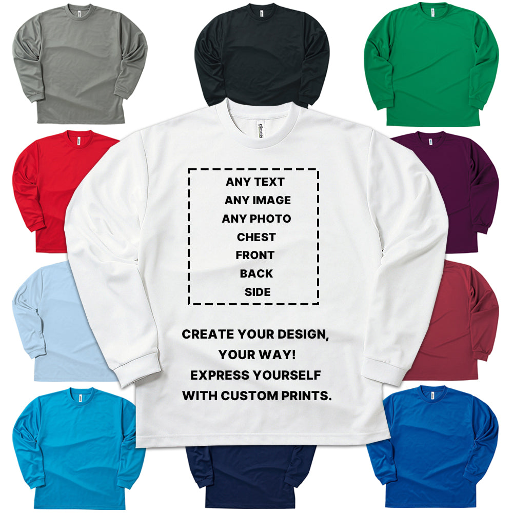 Custom Sports T-Shirt – Breathable Quick-Dry Lightweight & UV Protection Long Sleeve
