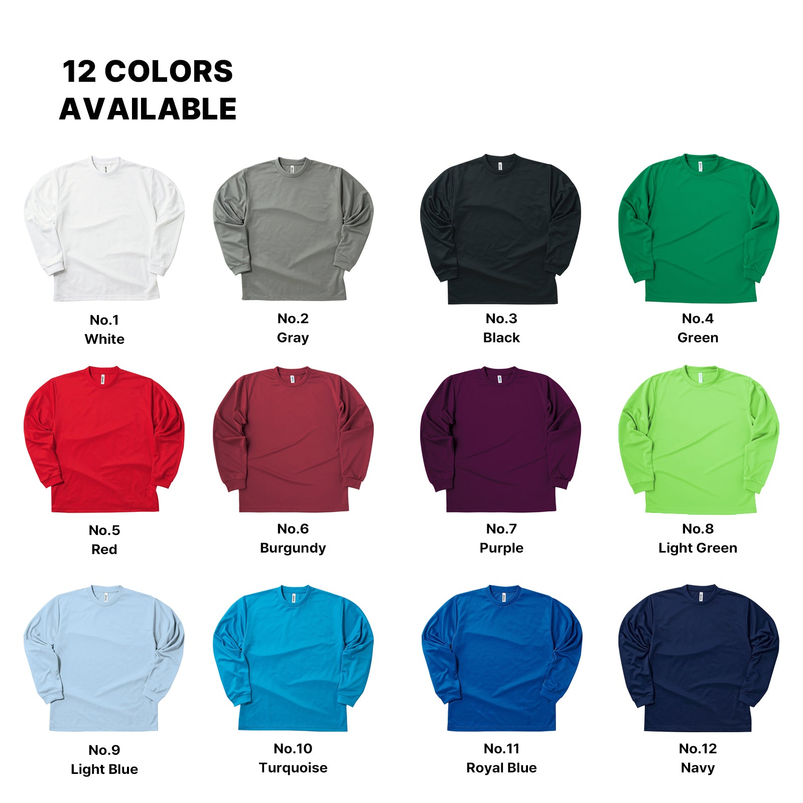 Custom Sports T-Shirt – Breathable Quick-Dry Lightweight & UV Protection Long Sleeve